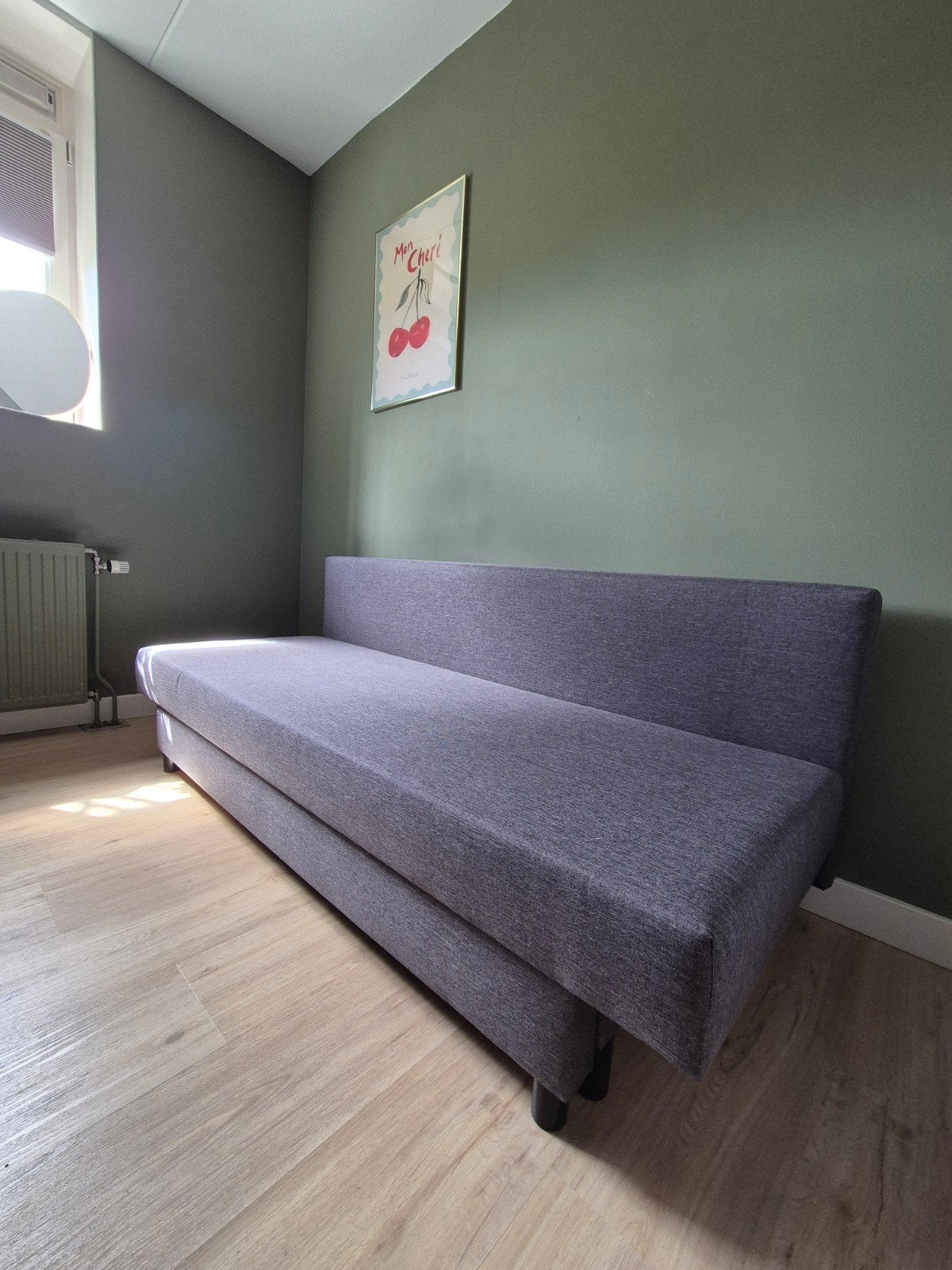 Ikea slaapbank in goede staat, Ophalen, Tweepersoons, 140 cm