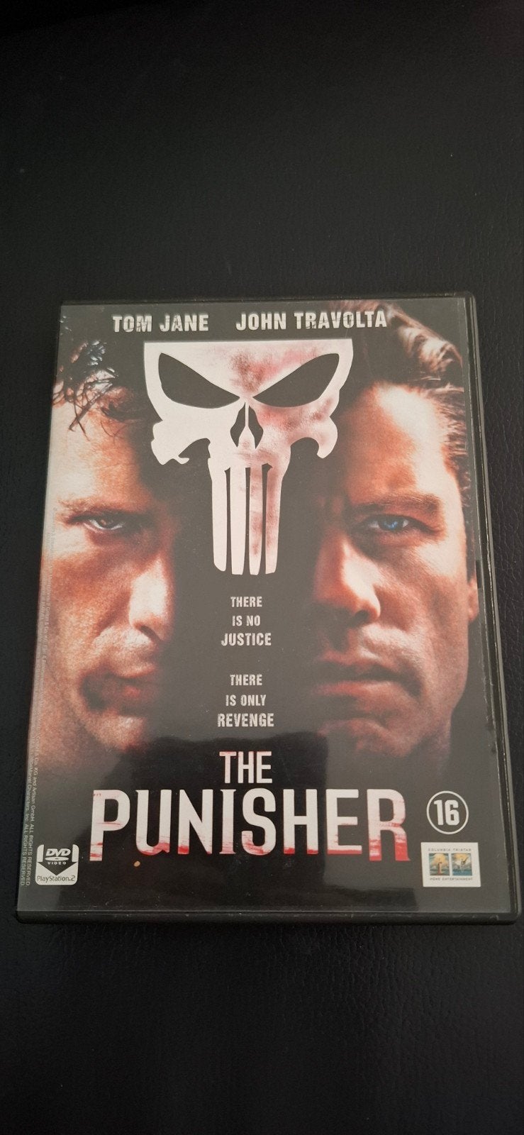 The Punisher DVD met Tom Jane en John Travolta, Gebruikt, Vanaf 16 jaar, Actiethriller, Ophalen of Verzenden
