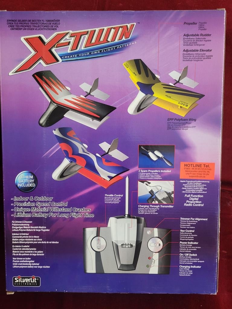 Silverlit X-Twin RC op afstand bestuurbaar vliegtuig, Ophalen of Verzenden