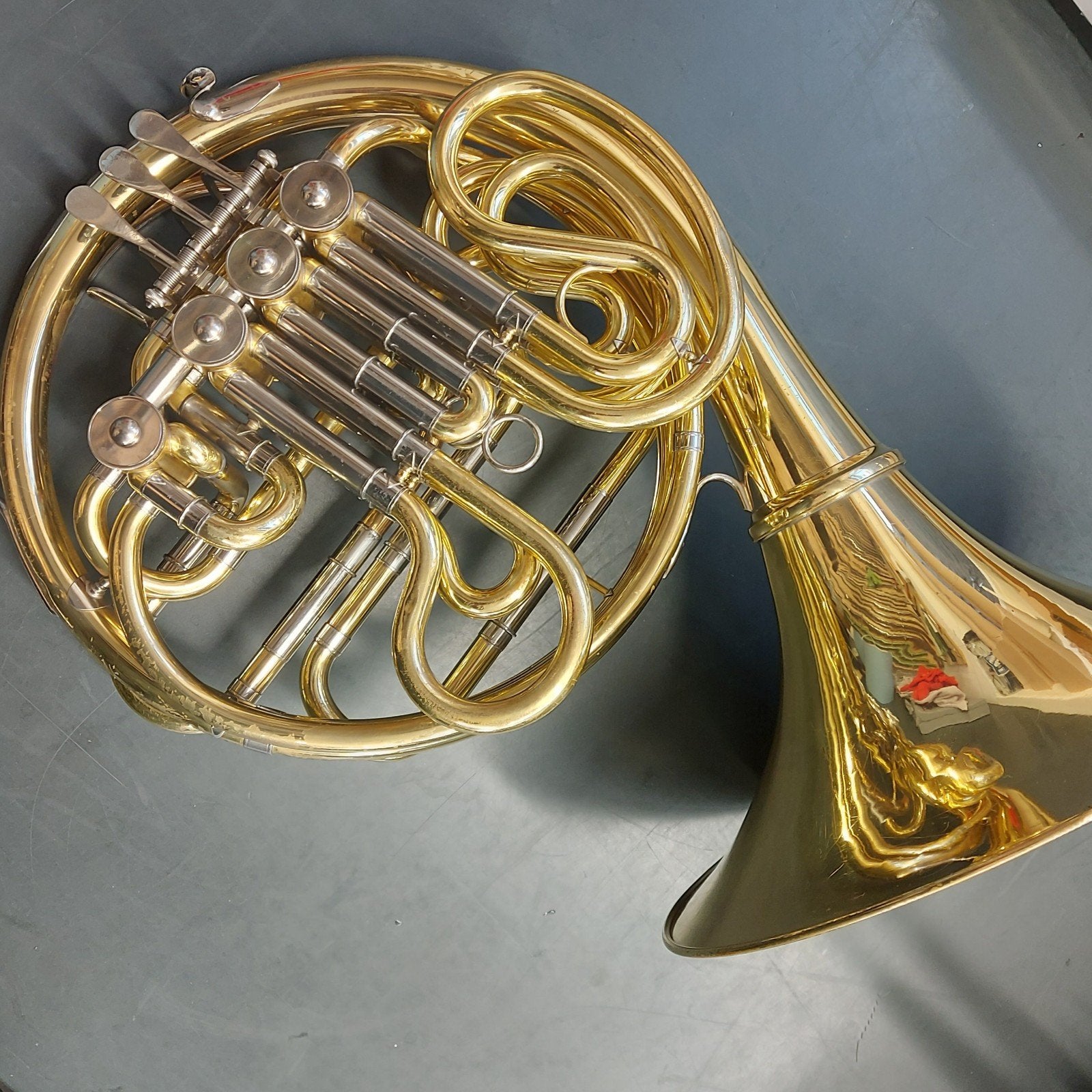 Yamaha YHR-664D dubbelhoorn- volledig nagekeken en gereinigd, Ophalen, Gebruikt, Met koffer