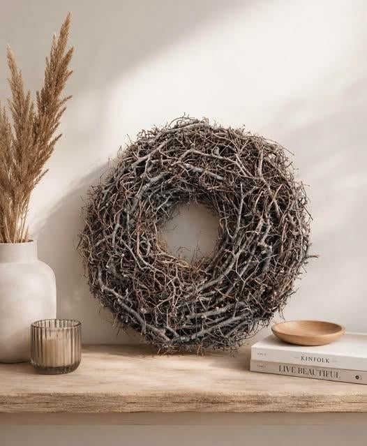 Bonsai takken krans - 3 maten verkrijgbaar, Huis en Inrichting, Woonaccessoires | Kransen, -, -, Nieuw, Ophalen of Verzenden
