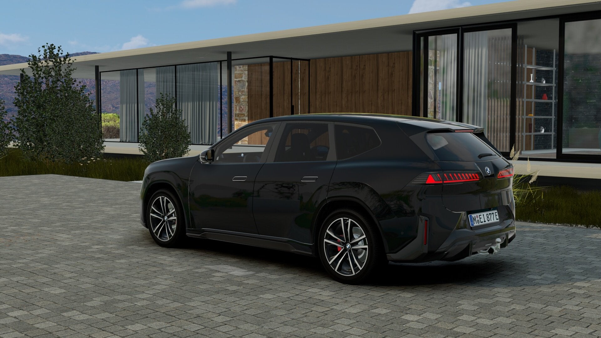 BMW iX3 40 eDrive / Panoramadak / Trekhaak / M Sportstoelen, Automaat, Achterwielaandrijving, Zwart, Stoelverwarming