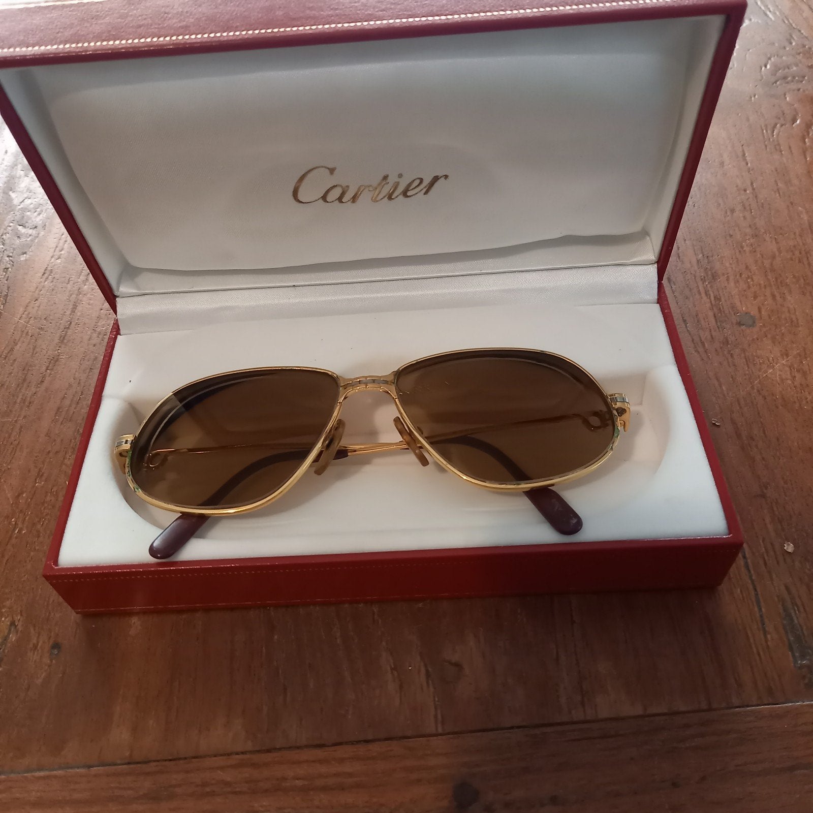 Cartier bril 1988 met box, Overige merken, Overige kleuren, Ophalen of Verzenden, Zo goed als nieuw