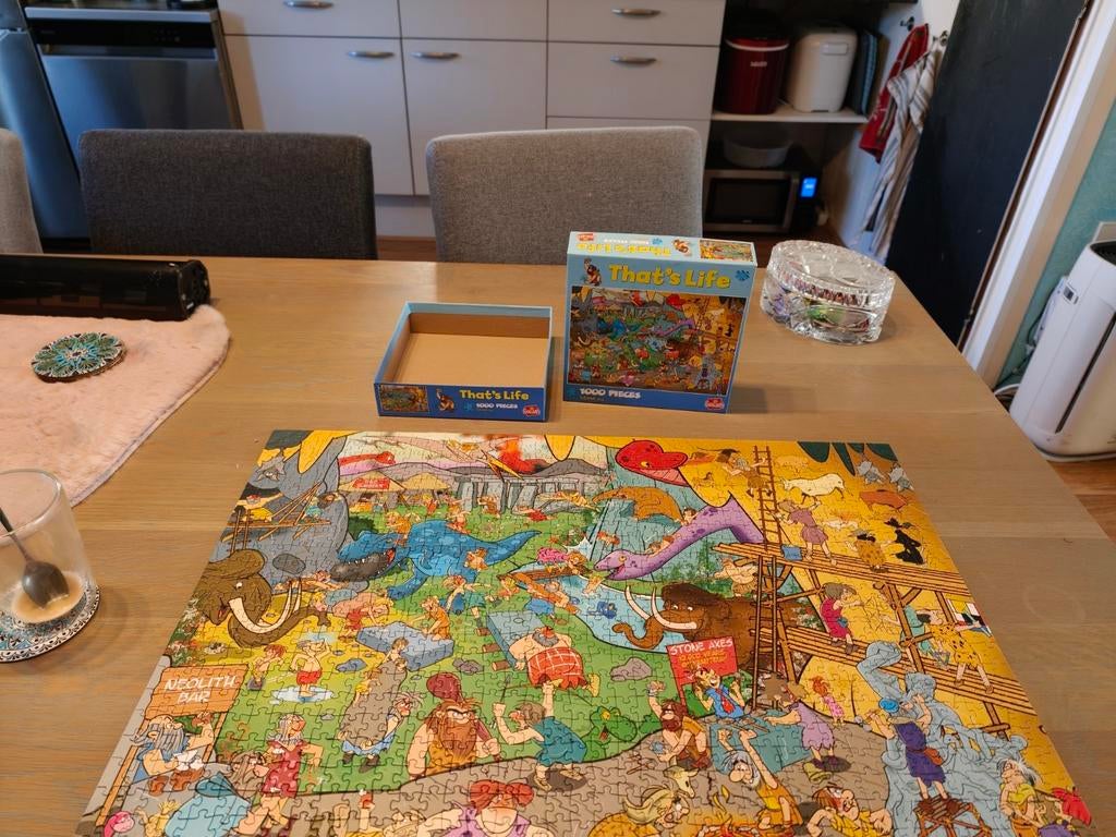 Leuke legpuzzels: Wasgij, Ravensburger, That's Life, Hobby en Vrije tijd, Ophalen of Verzenden, 500 t/m 1500 stukjes, Gebruikt