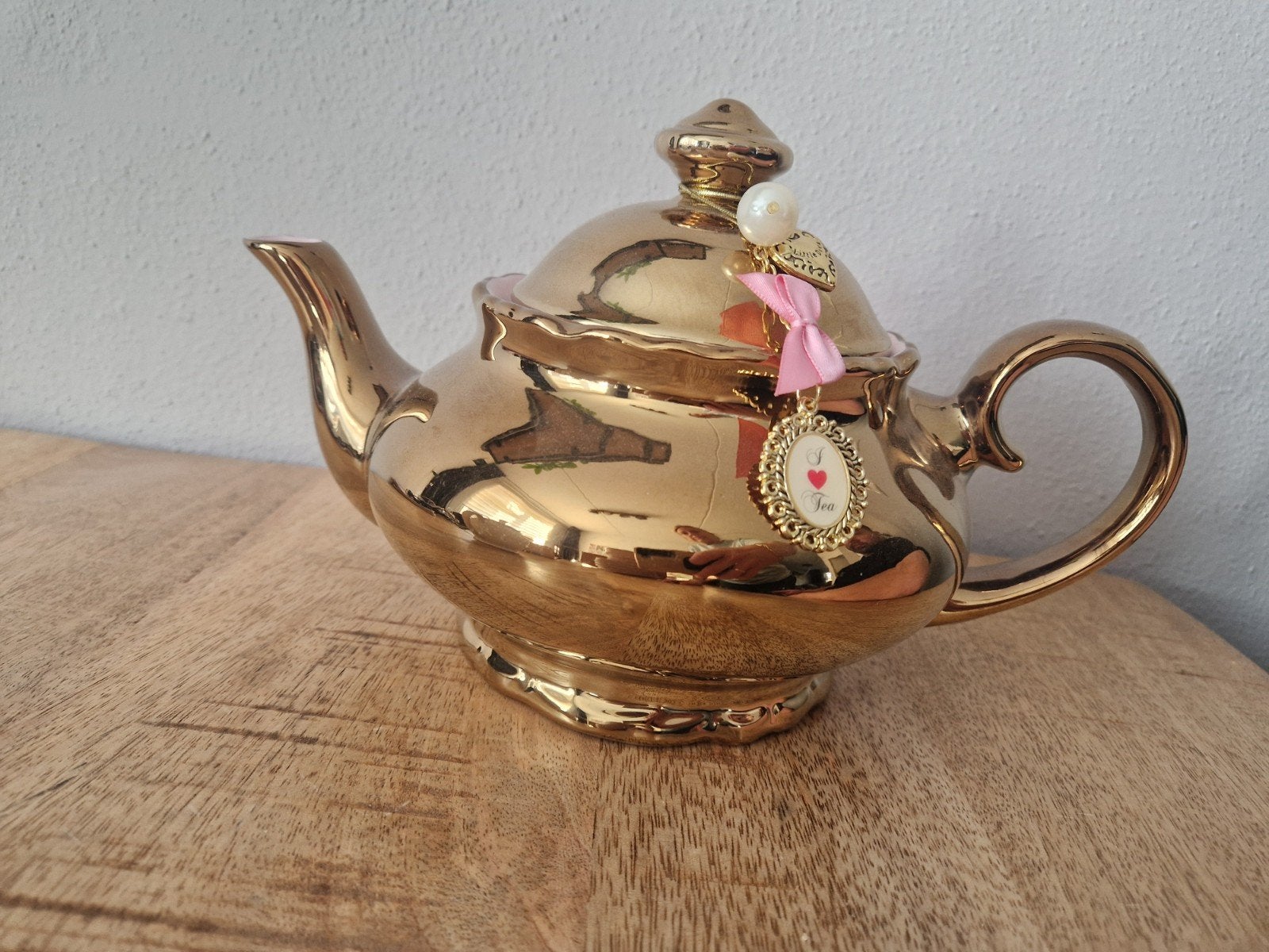 gouden servies set, Little Diva luipaardprint set, Ophalen