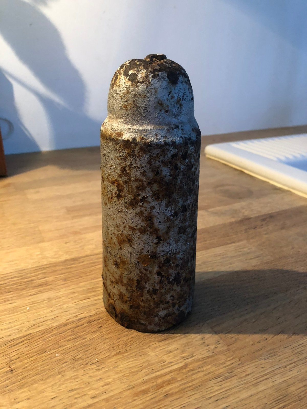 ANTIEK IJZEREN GEWICHT ZUIL 4 KG, Ophalen of Verzenden