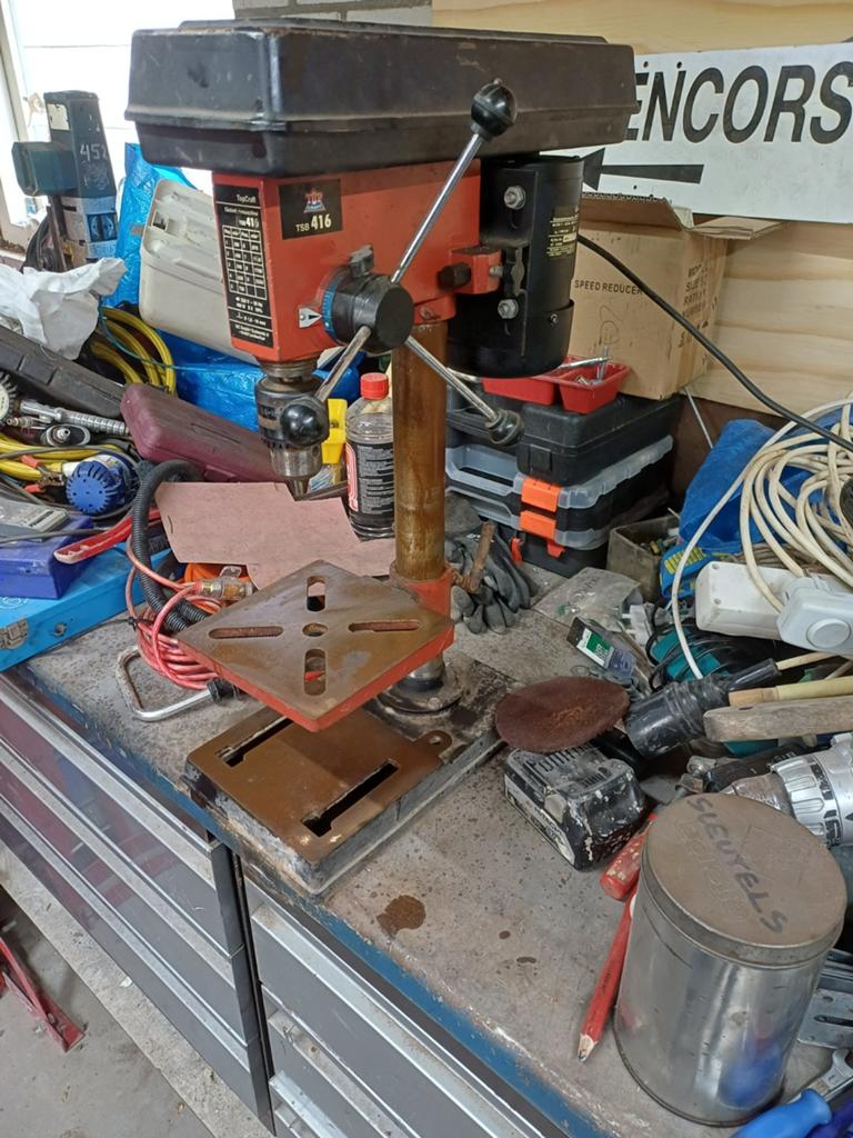 TopCraft TSB 416 Kolomboormachine - 400W, Gebruikt, Variabele snelheid, Ophalen of Verzenden, Kolomboormachine