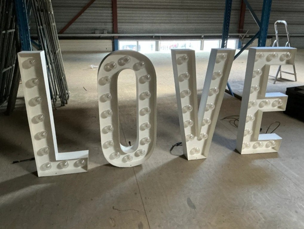 XXL Lichtletters " I LOVE " 100cm, Ophalen