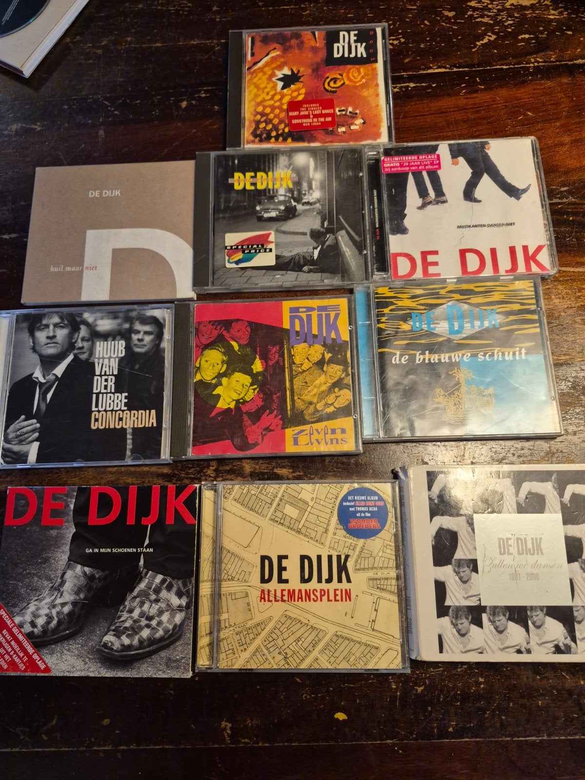 Grote collectie De Dijk CD's, DVD's en boeken, Ophalen, Inclusief boekje, Gebruikt, Pop