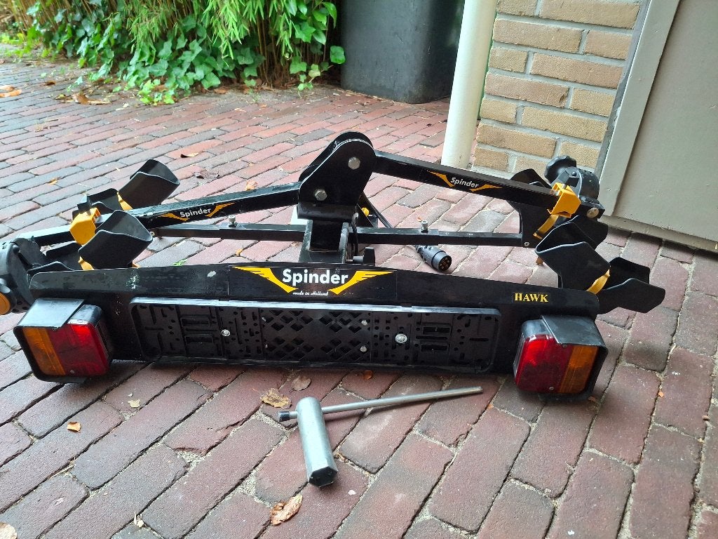 Fietsendrager Spinder, Auto diversen, Fietsendragers, Ophalen, 2 fietsen, Gebruikt, Trekhaakdrager