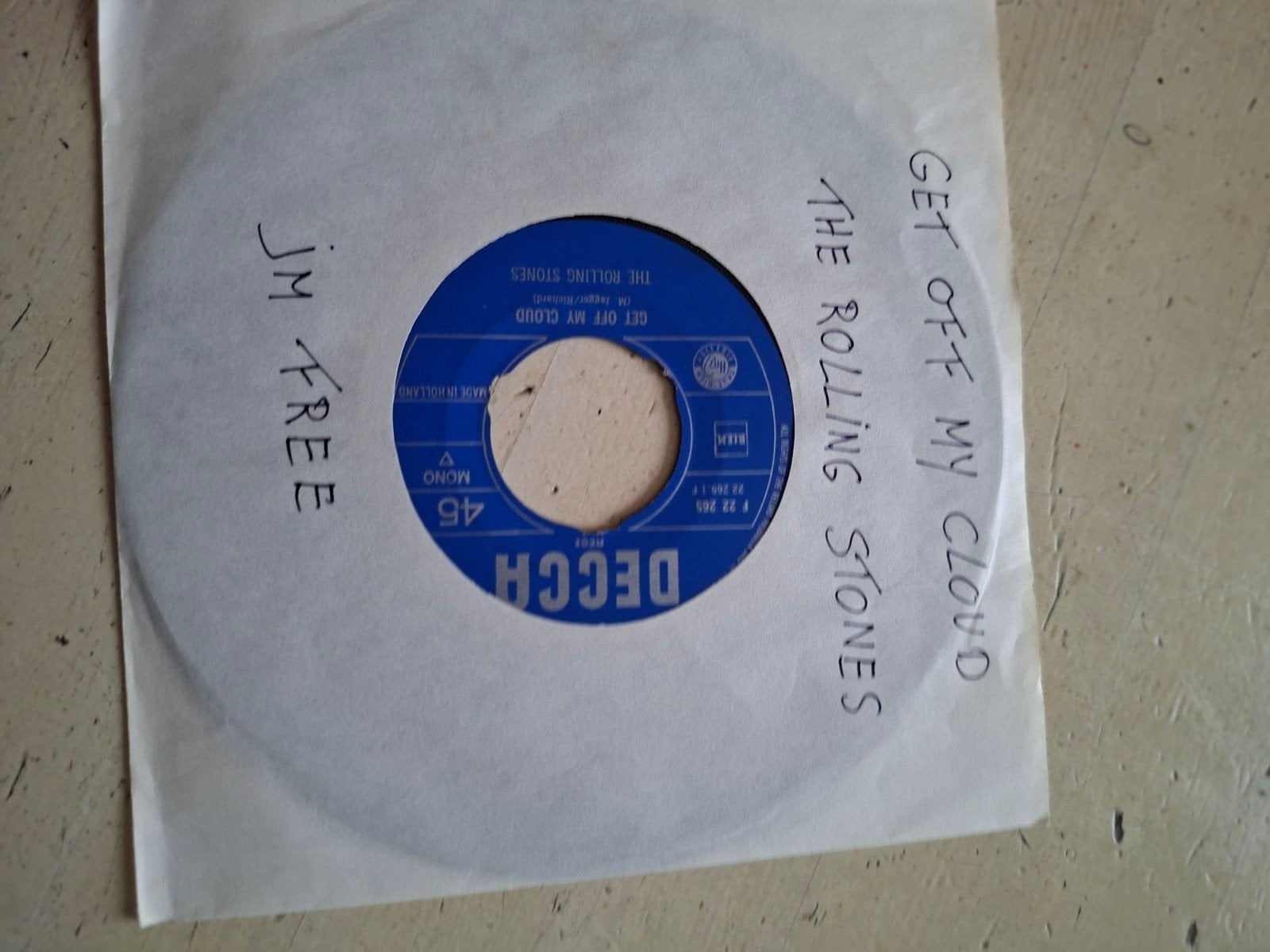 The Rolling Stones - Get Off My Cloud (7 inch single), Gebruikt, Originele persing, 7 inch, Ophalen of Verzenden