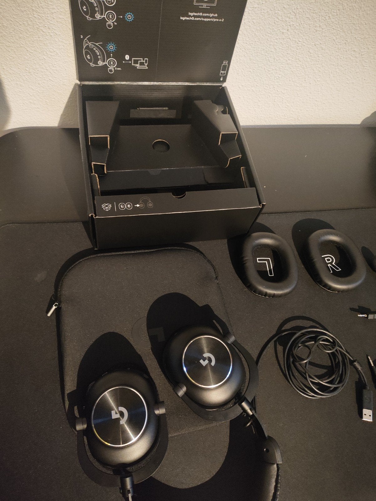 Logitech G PRO X 2 LIGHTSPEED Gaming Headset, Zo goed als nieuw, Over oor (circumaural), Draadloos, Ophalen