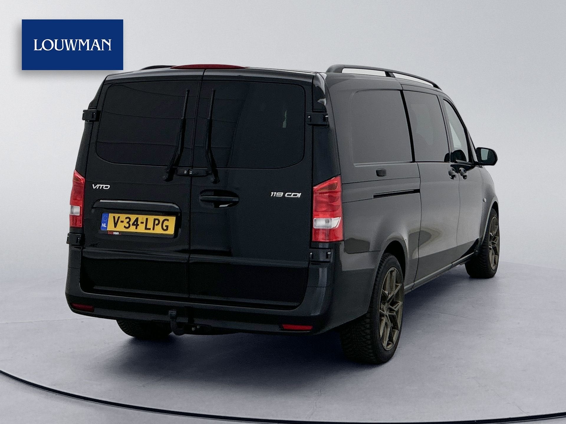 Mercedes-Benz Vito 119 CDI Pro L3 DC *Edition* Dubbele Schui, Automaat, Gebruikt, 2500 kg, Zwart