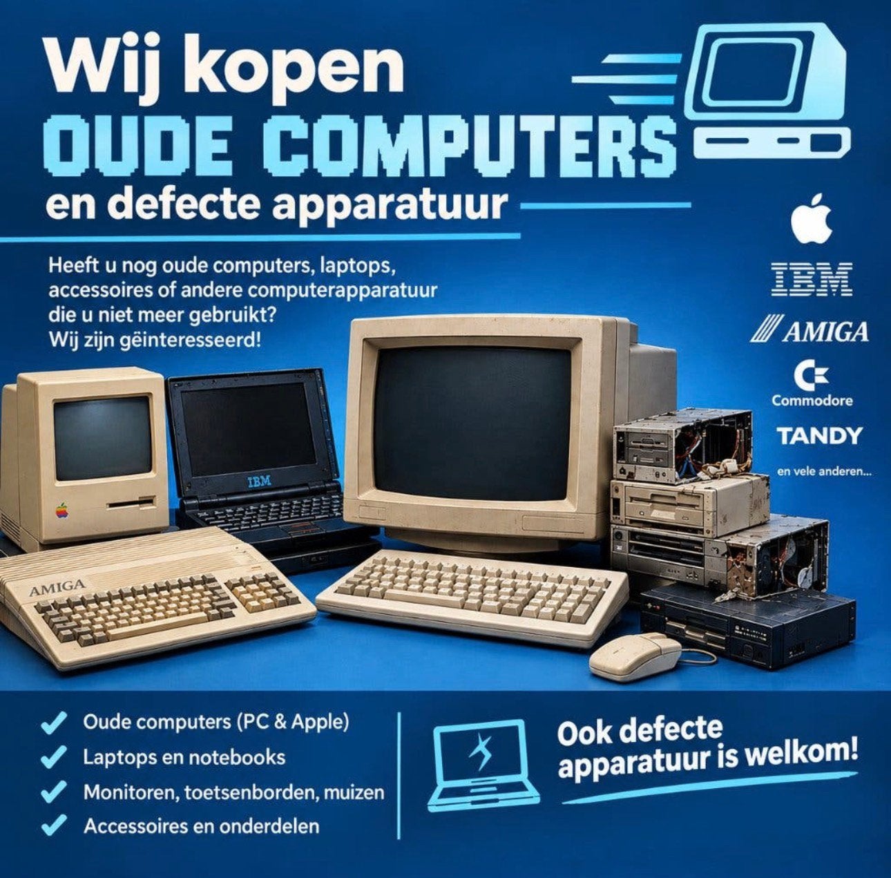 Heeft u een oude computer? Ik betaal ervoor!, Computers en Software, Ophalen
