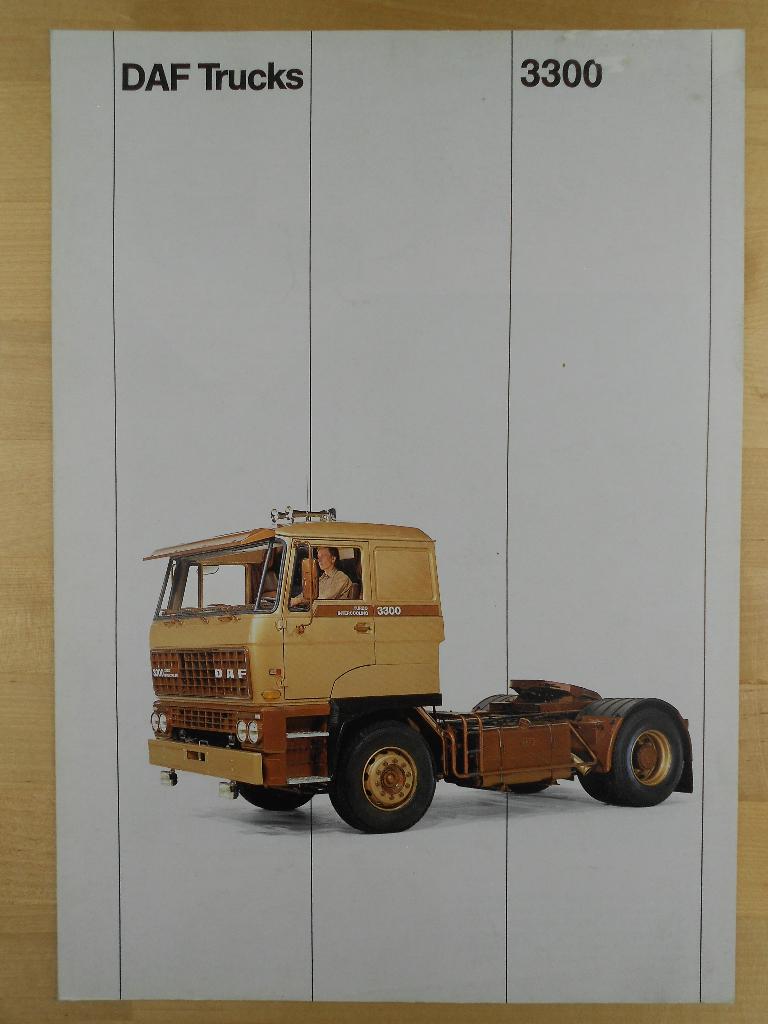 DAF 2500 / 3300 Brochure ca 1982, Ophalen of Verzenden, Zo goed als nieuw, Overige merken, DAF