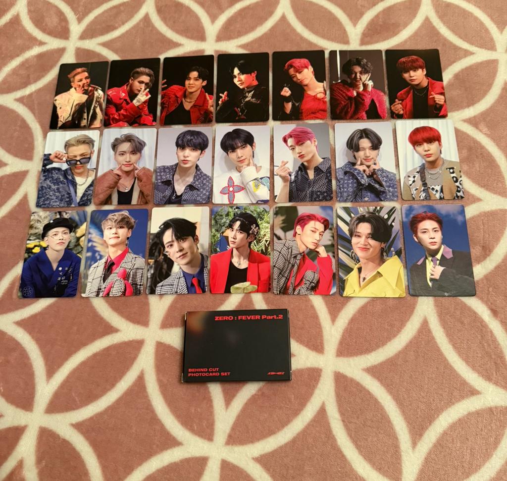 Ateez x SubK Fever Part 2 photocard set, Ophalen of Verzenden, Zo goed als nieuw, Foto of Kaart