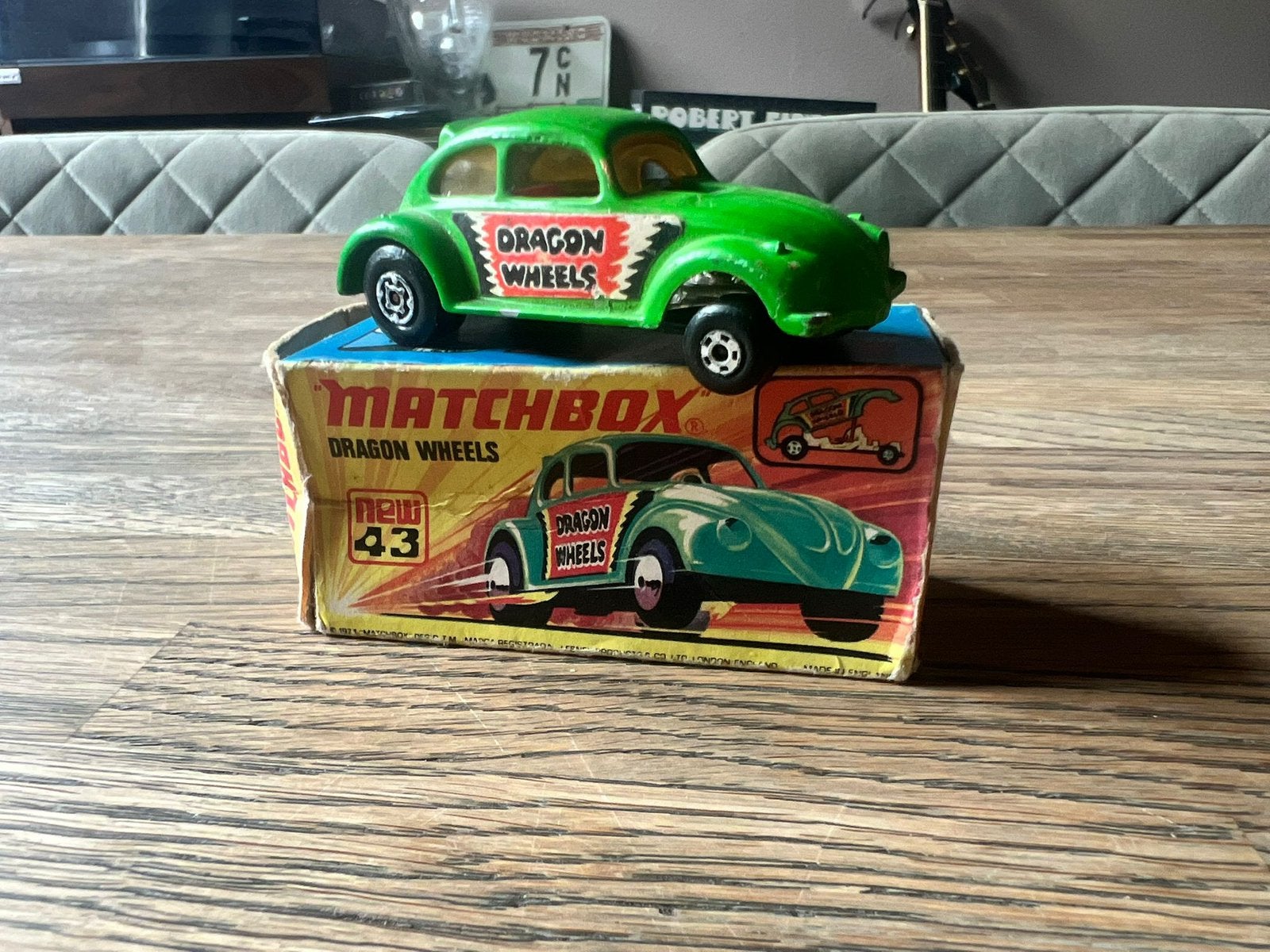 Vw kever matchbox superfast vintage incl doosje, Ophalen of Verzenden, Gebruikt, Auto