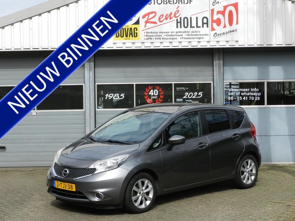 Nissan Note 1.2 DIG-S Connect Edition Climat en Cruise contr, Voorwielaandrijving, Stof, Gebruikt, Zwart