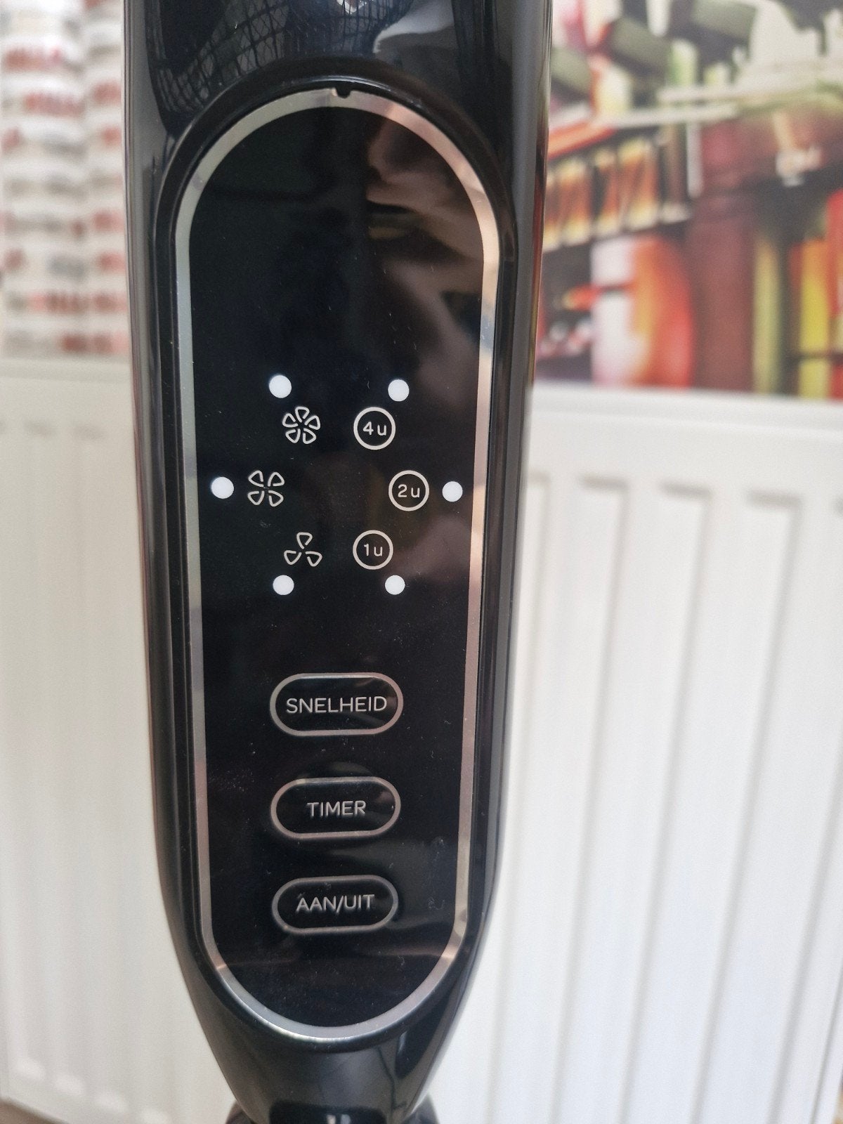 Inventum Statiefventilator - Zwart, Zo goed als nieuw, Witgoed en Apparatuur, Ventilatoren, Ophalen of Verzenden, Zo goed als nieuw