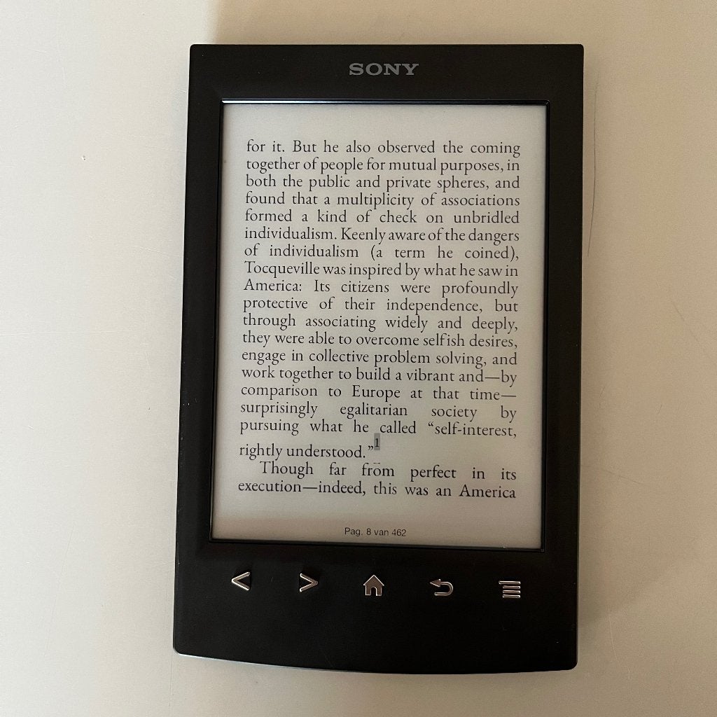 Sony Reader PRS-T2 E-reader – Zwart – In goede staat, Computers en Software, Gebruikt, Ophalen of Verzenden, 4 GB of minder, Sony