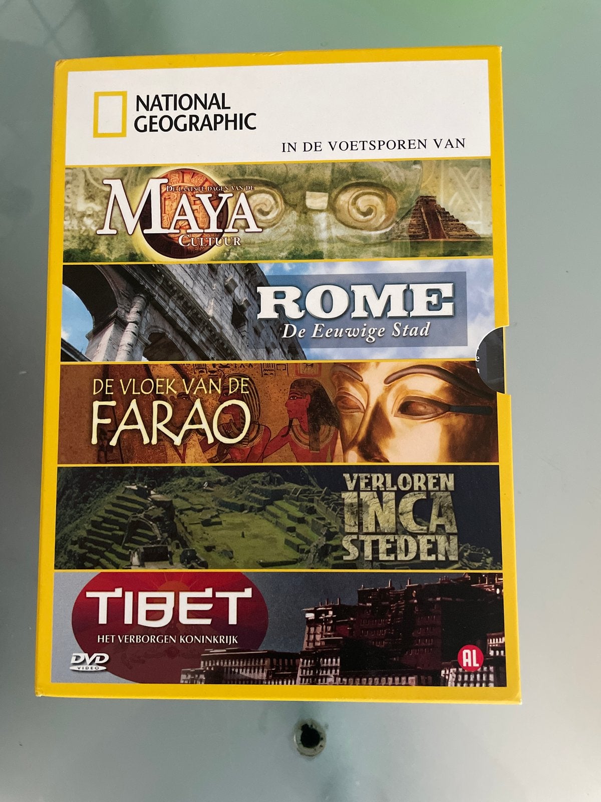 National Geographic: In de voetsporen van (DVD Boxset), Alle leeftijden, Nederlands, Zo goed als nieuw, Politiek of Geschiedenis