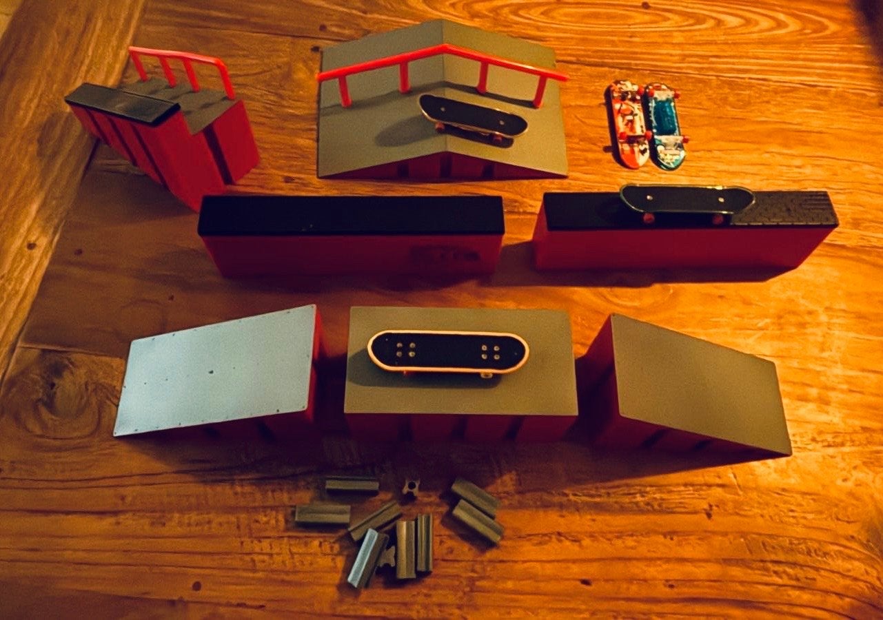 Tech Deck Fingerboard Skatepark Set met Accessoires, Ophalen of Verzenden, Gebruikt
