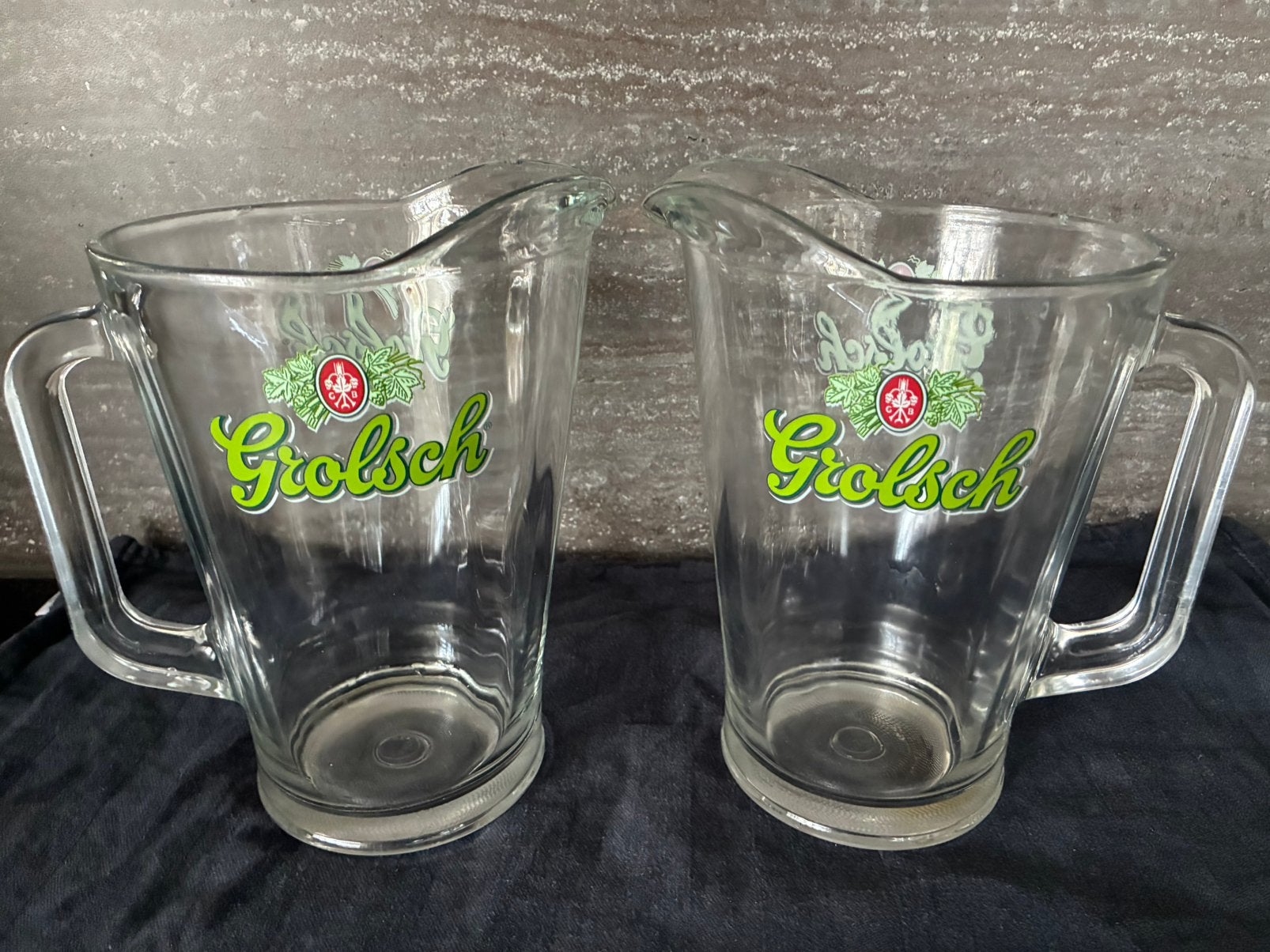 Grolsch glazen bierpullen., Verzamelen, Glas en Borrelglaasjes, Ophalen, Zo goed als nieuw, Bierglas