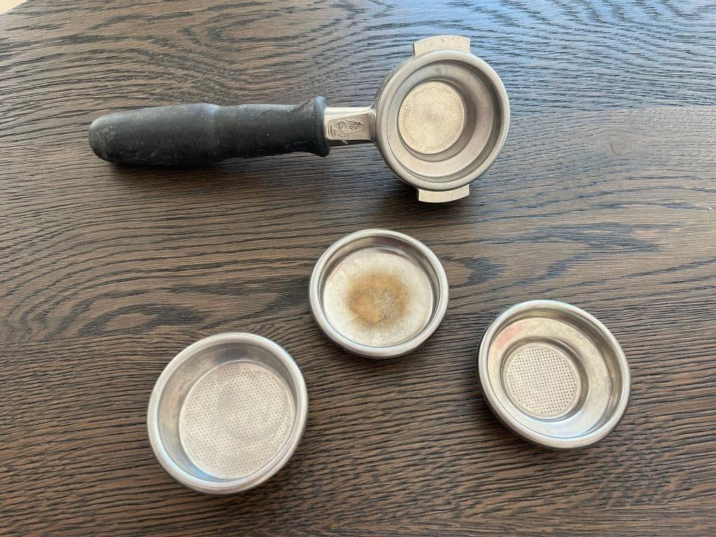 La Marzocco portafilter en filterbakjes, Ophalen, Gebruikt, Overige merken, Barista-accessoire