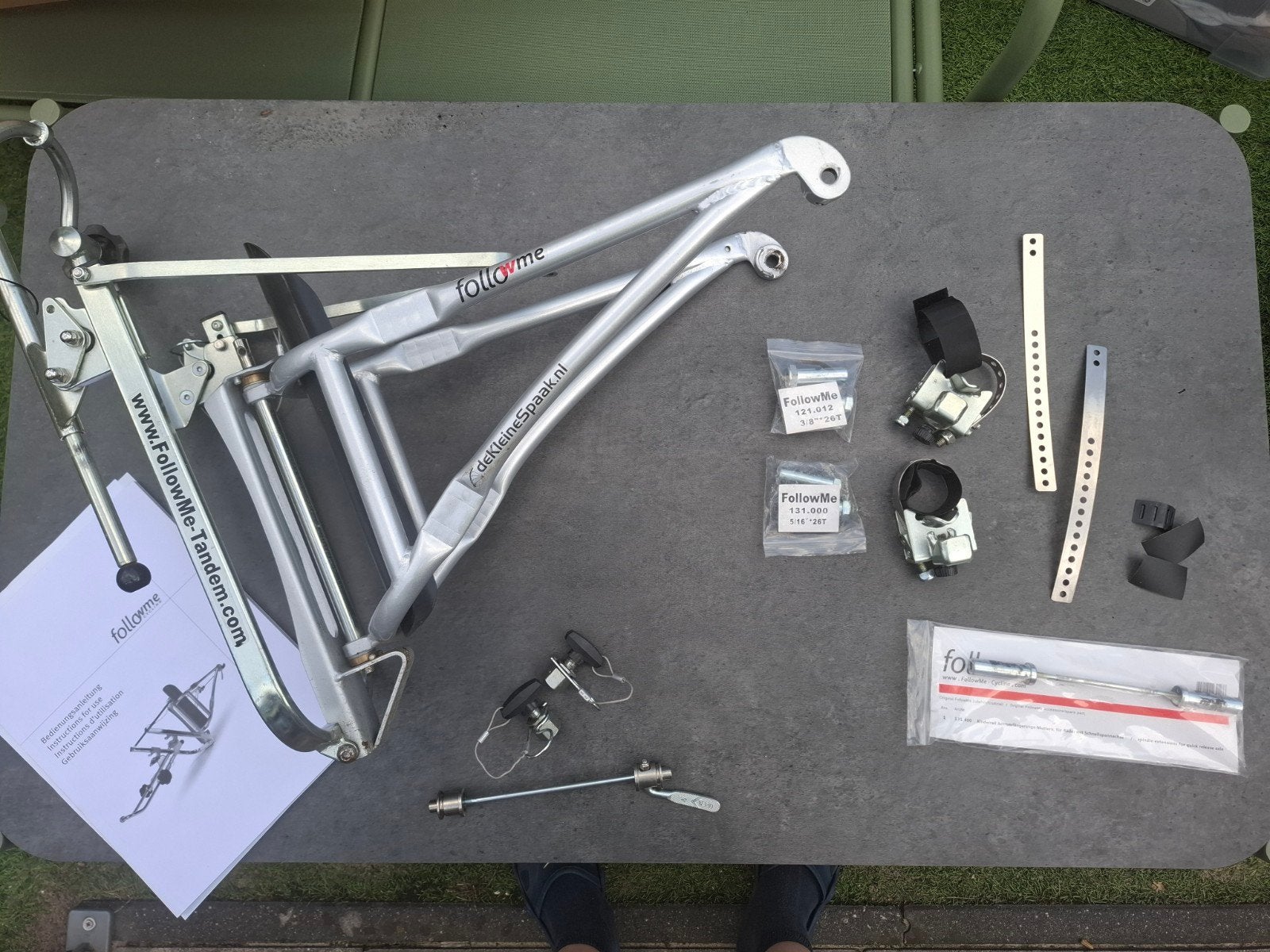 FollowMe Tandem (uitgebreide set), Ophalen, Gebruikt