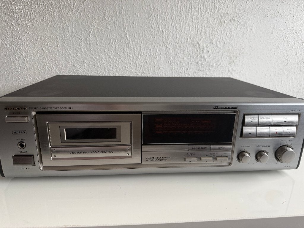 Onkyo cassette tape deck TA-201, Audio, Tv en Foto, Ophalen of Verzenden, Enkel, Overige merken, Tiptoetsen