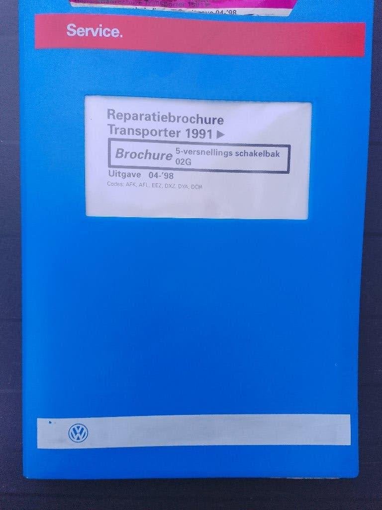 Vw Transporter T4 dealer werkplaatsboek versnellingsbak 02G, Ophalen of Verzenden, Gelezen, Volkswagen