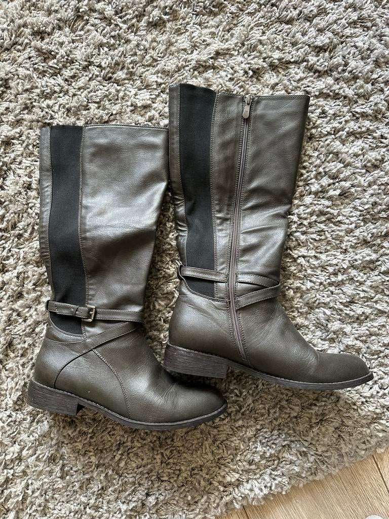 Grijze hoge laarzen, maat 41, merk Paprika, Kleding | Dames, Schoenen, Ophalen of Verzenden, Gedragen, Grijs, Hoge laarzen