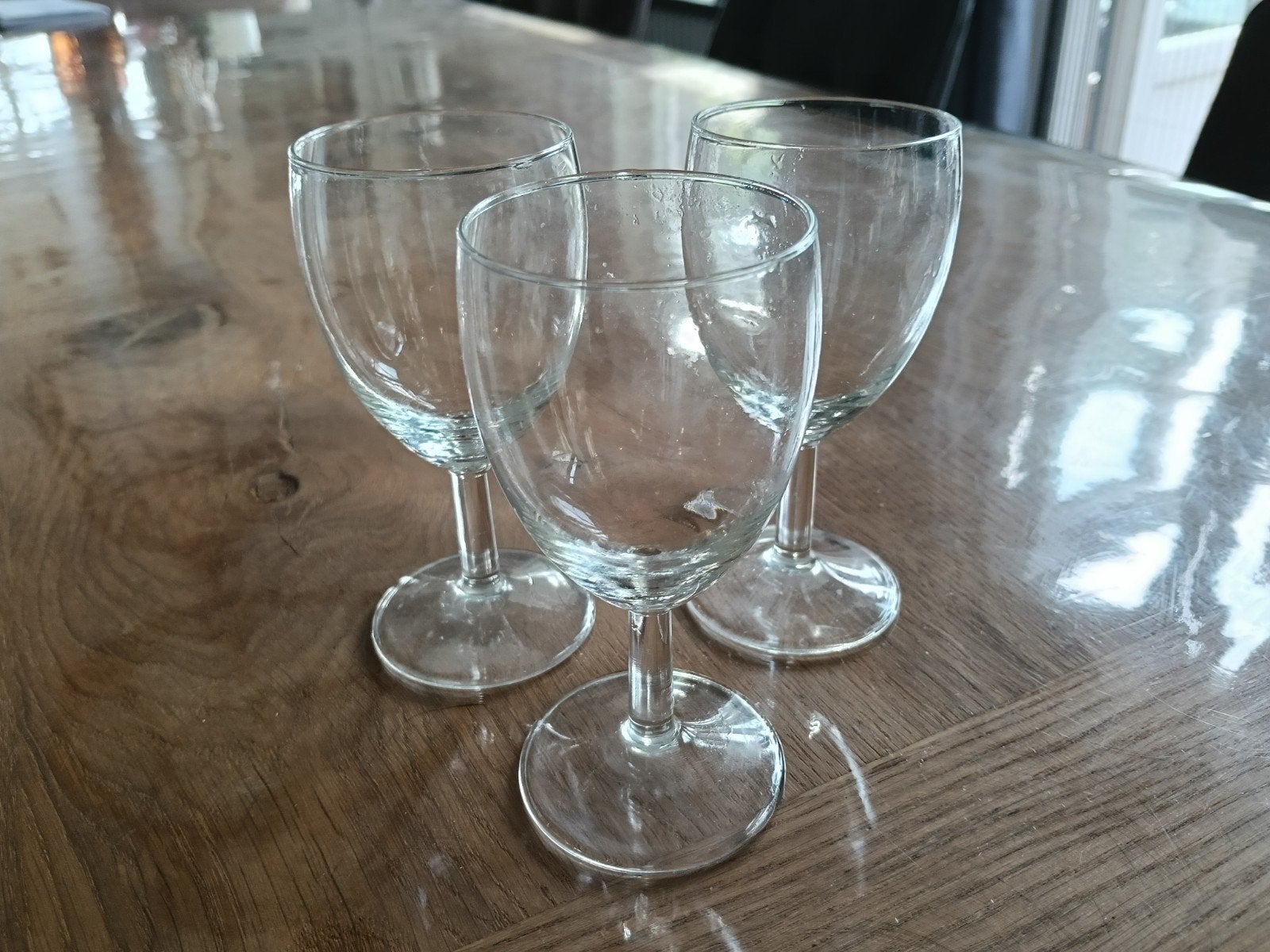 Set van 3 kleine wijnglazen, Huis en Inrichting, Overige typen, Ophalen of Verzenden, Gebruikt, Glas