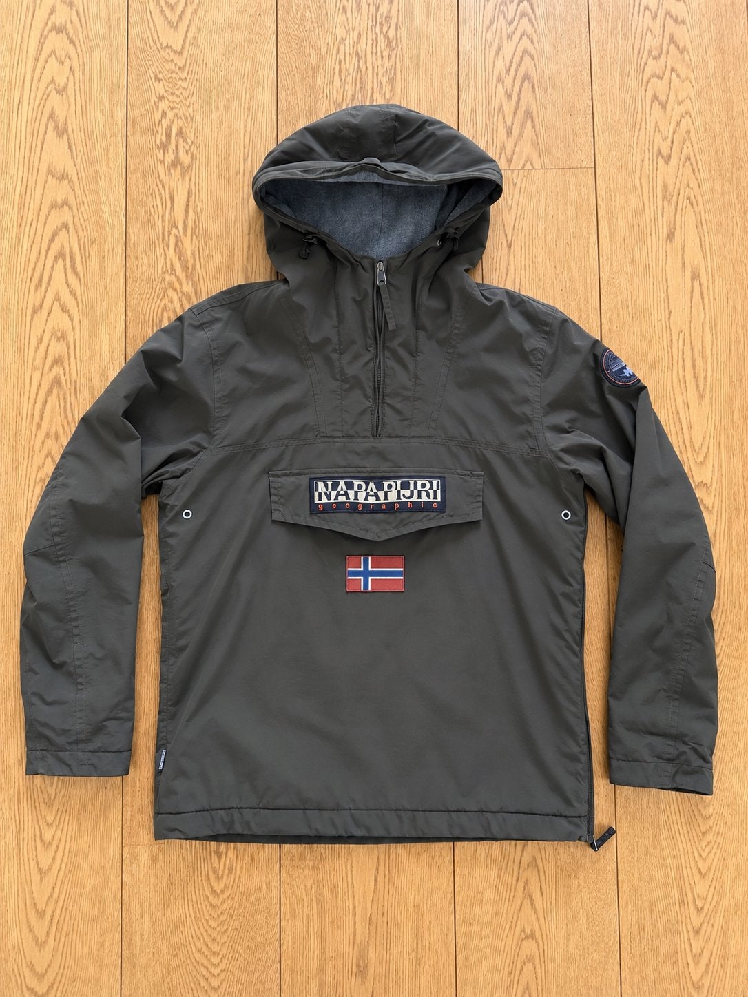 Napapijri Rainforest Winter Jas - Maat L, Ophalen of Verzenden, Zo goed als nieuw, Maat 48/50 (M), Groen