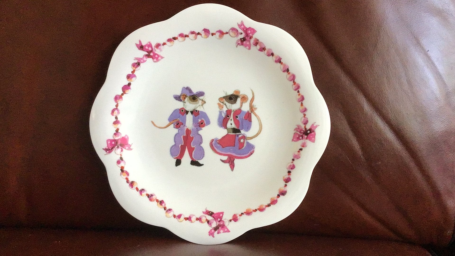 Emma Bridgewater “ Dancing Mice” 2 x, Kunststof, Ophalen of Verzenden, Zo goed als nieuw, Overige stijlen