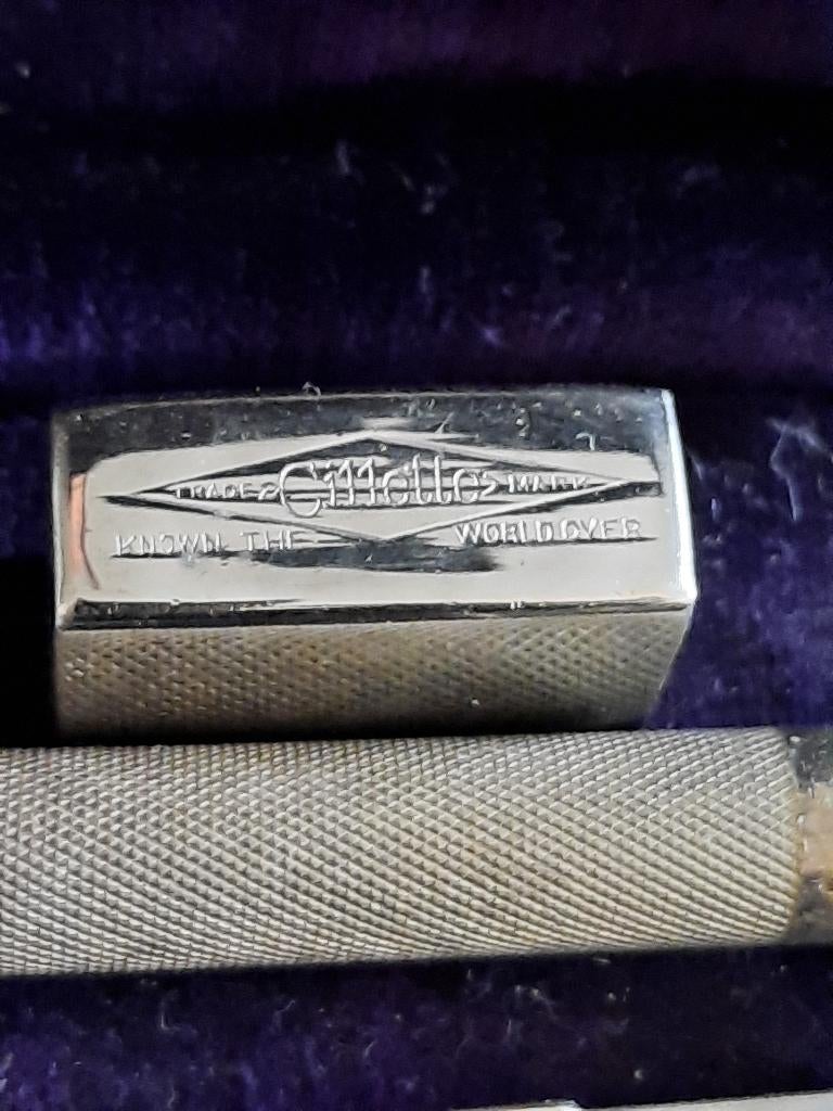 Gillete scheerset doos vintage, Ophalen of Verzenden, Gebruikt