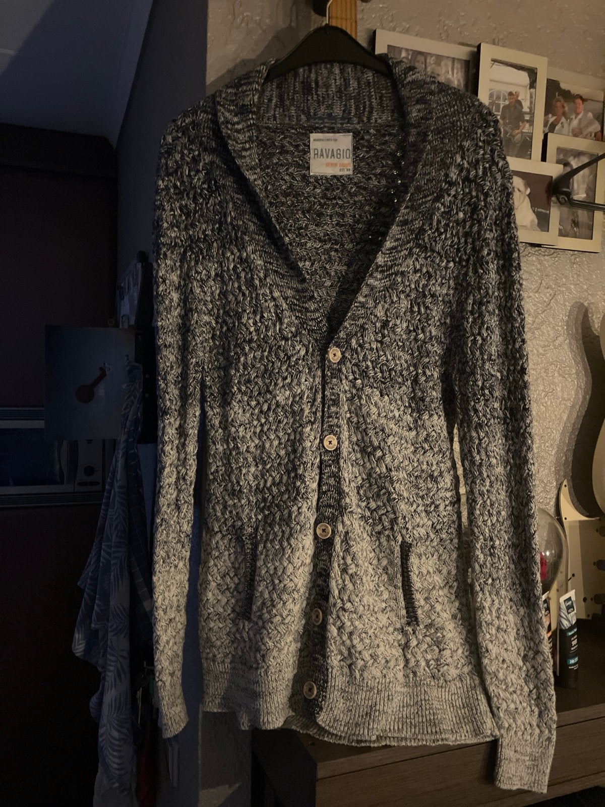 Herenvest Ravagio Denim verloopgaren wit-donkerblauw XXL, Ophalen of Verzenden, Nieuw, Overige maten, Meerkleurig