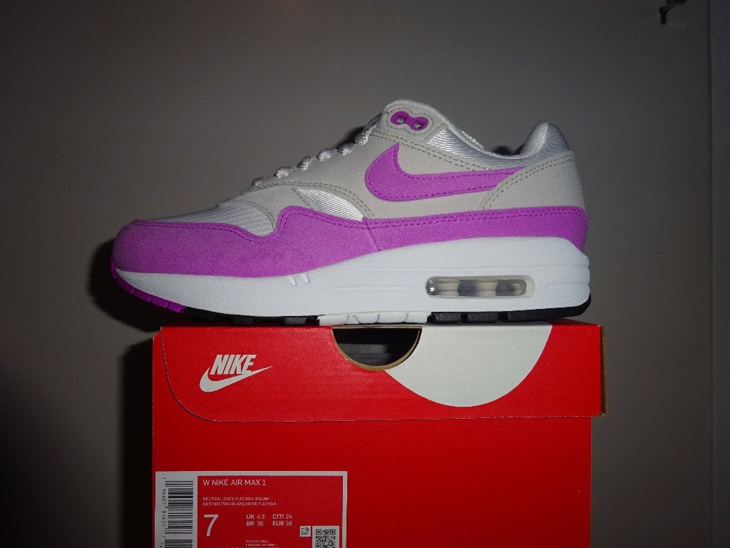 Nike Air Max 1 Fuchsia Maat 38, Overige kleuren, Nike, Nieuw, Ophalen of Verzenden