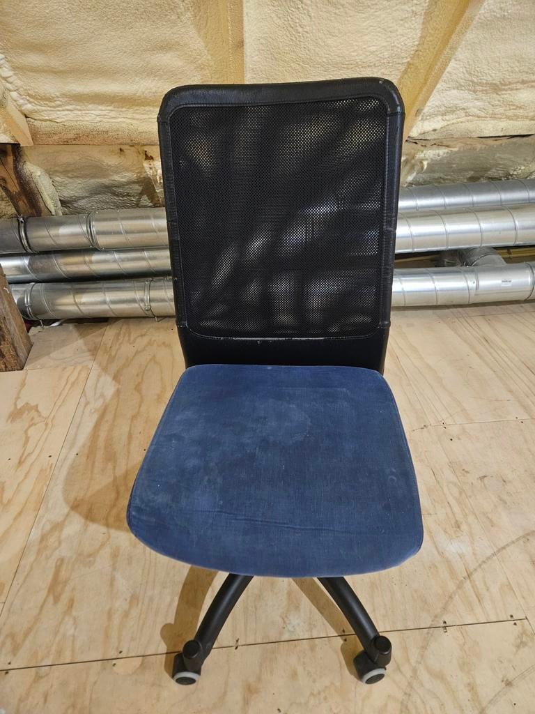 Bureaustoel in hoogte verstelbaar, Ophalen of Verzenden, Blauw
