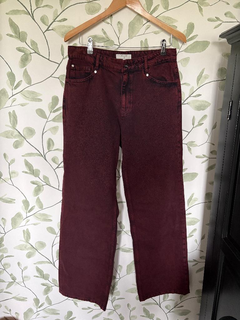 Dante 6 bordeauxrode wijde spijkerbroek Jeans 28, Dante 6, Overige kleuren, Nieuw, Ophalen of Verzenden