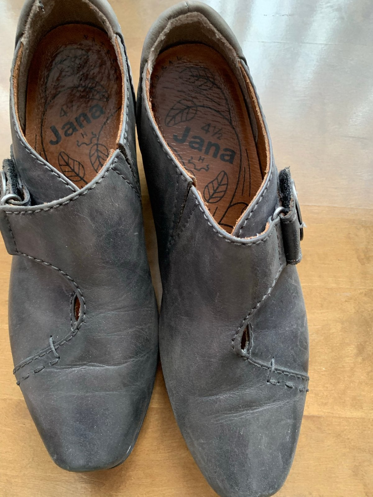 Jana comfortabele donkergrijze schoenen, maat  37.5 37.5, Ophalen of Verzenden, Gedragen, Grijs, Schoenen met lage hakken