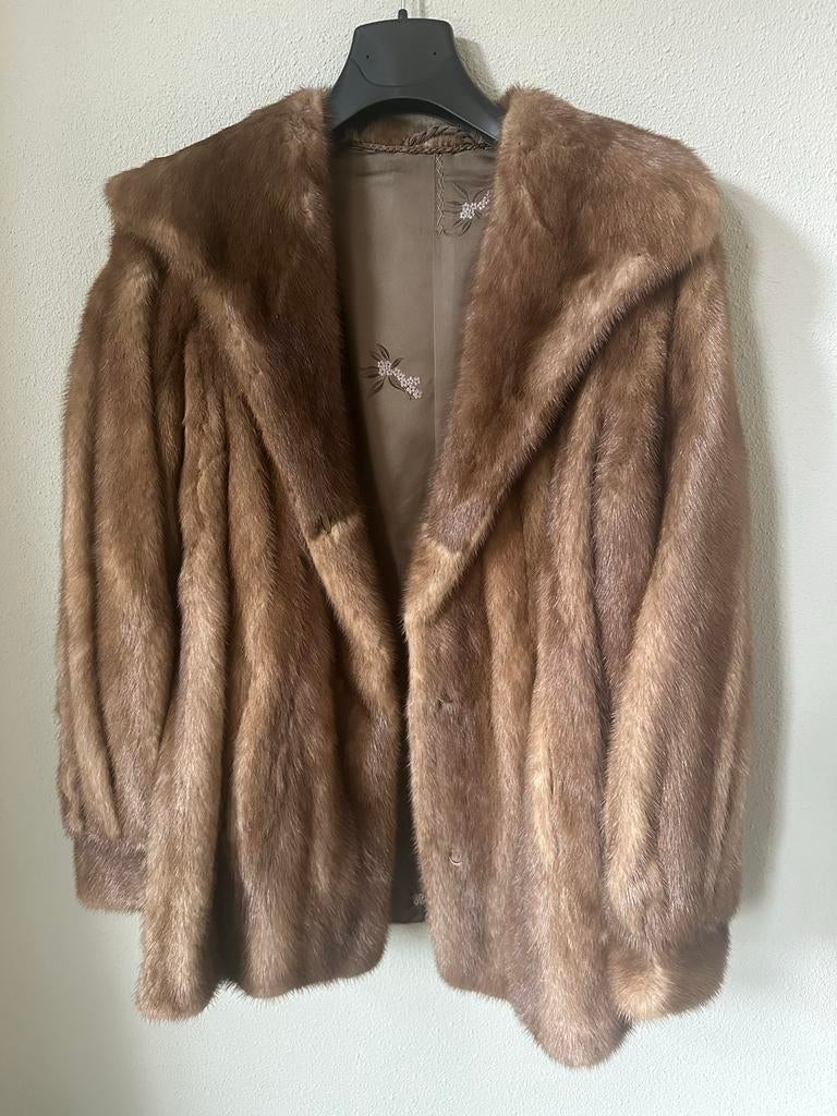 Luxe nertsen bontjas - Zeer goede staat, Kleding | Dames, Jassen | Winter, Ophalen of Verzenden, Zo goed als nieuw, Bruin