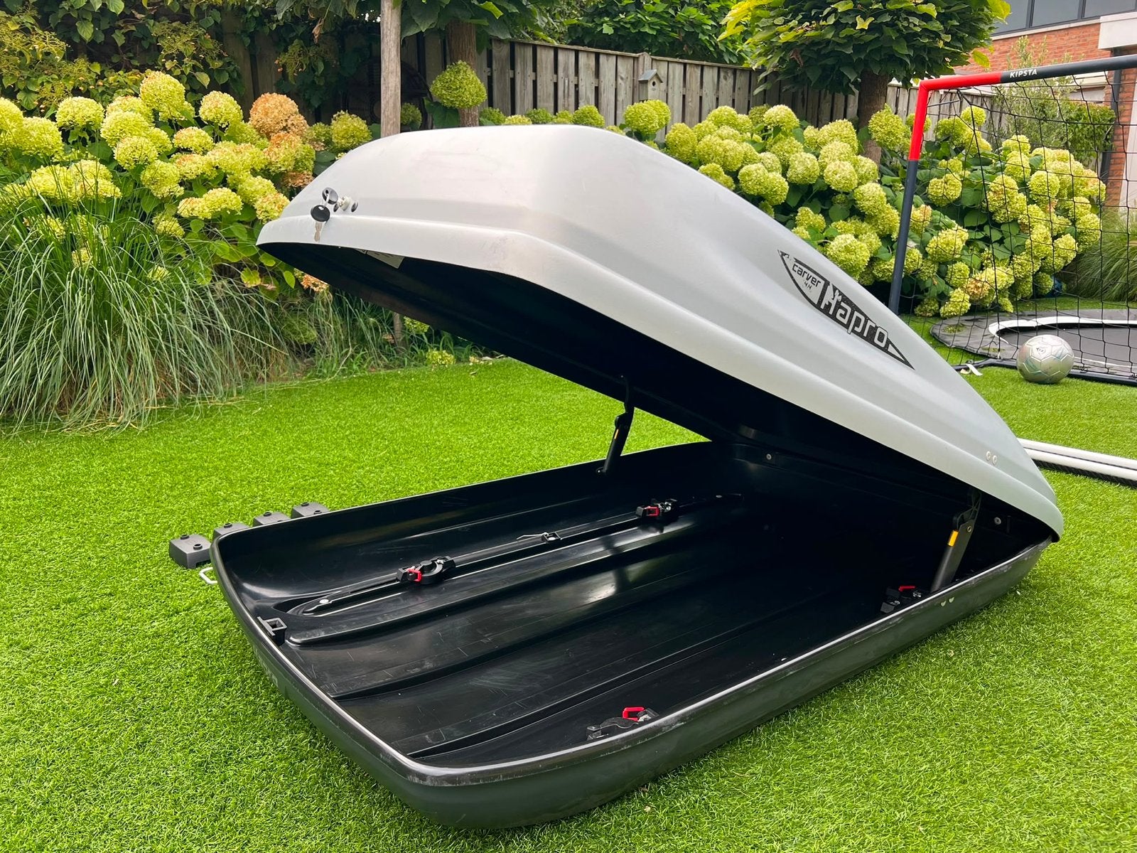 Hapro Carver 4.4 Dakkoffer met dakdragers, Auto diversen, Dakkoffers, Ophalen, Gebruikt