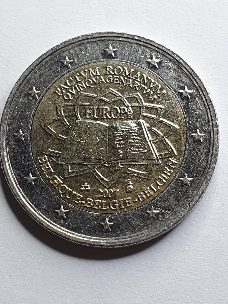 2 Euro Belgie - 2007 - Verdrag van Rome, Ophalen of Verzenden, België, 2 euro, Losse munt
