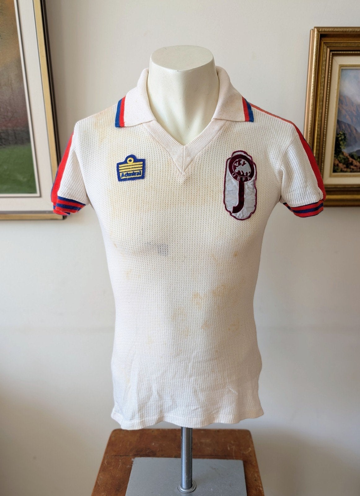 Zeer zeldzaam Engeland UEFA U-18 Match Worn shirt (1978), Ophalen of Verzenden, Zo goed als nieuw, Buitenlandse clubs