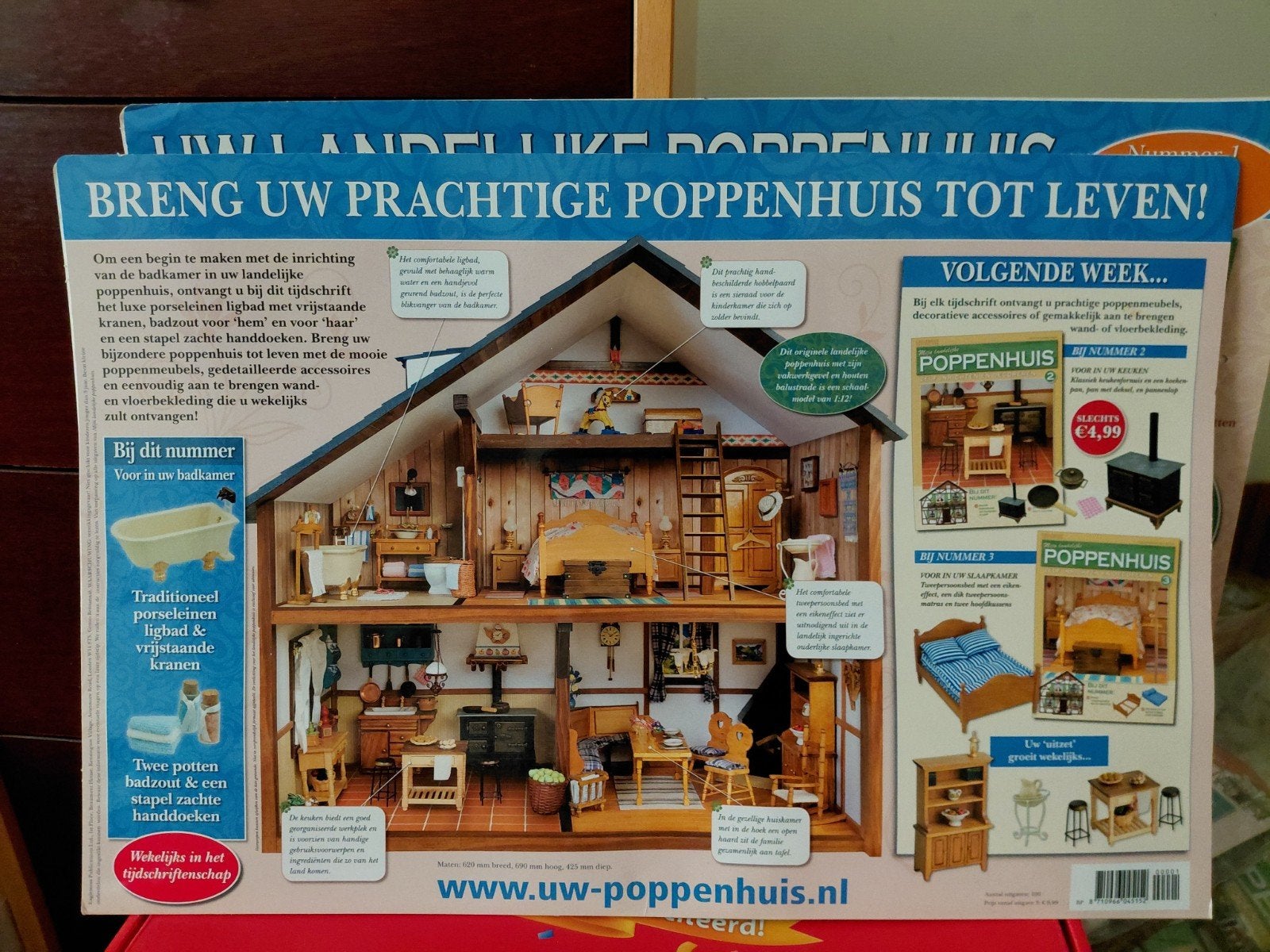 Poppenhuis zelf bouwen bestaannde uit 150 pakketten ., Ophalen, Nieuw, Poppenhuis