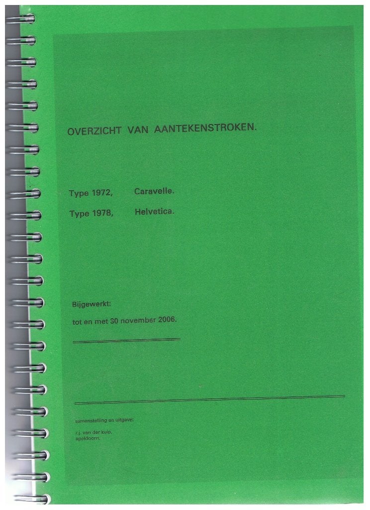 Catalogus Aantekenstroken Type Caravelle en Helvetia, Ophalen of Verzenden, Zo goed als nieuw