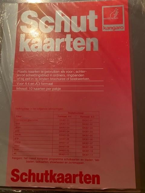 5 pakken van 10 transparante schutbladen formaat a3, Ophalen of Verzenden, Nieuw