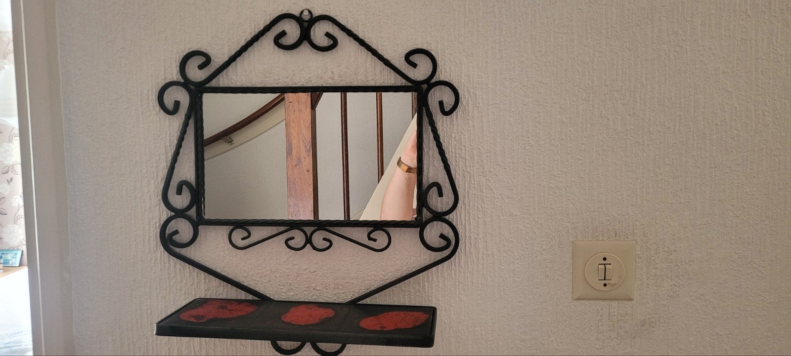 Vintage wandspiegel, Ophalen, Huis en Inrichting