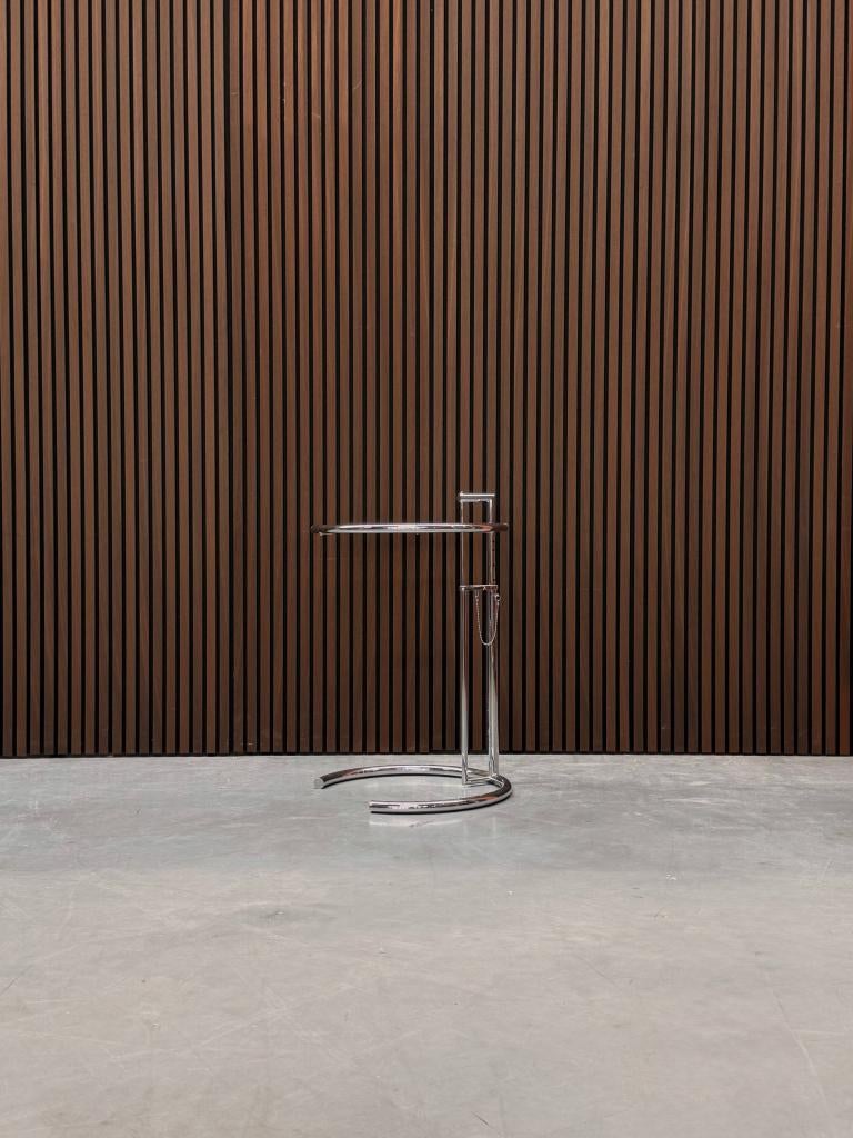 ClassiCon Adjustable Table E 1027 bijzettafel Ø52 helder, Ophalen of Verzenden